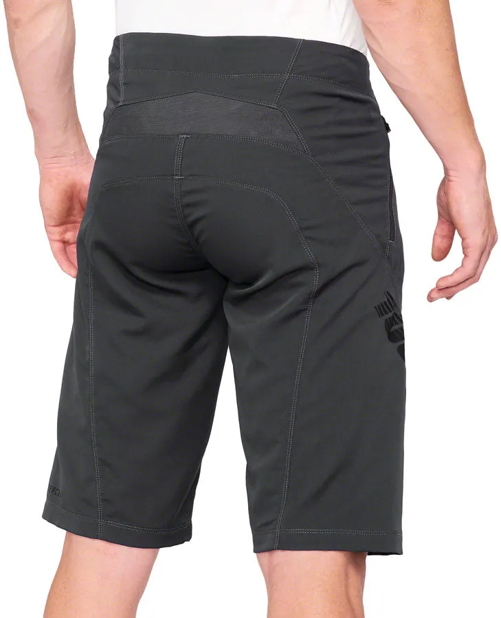 100% Airmatic Shorts - Charcoal, Size 30