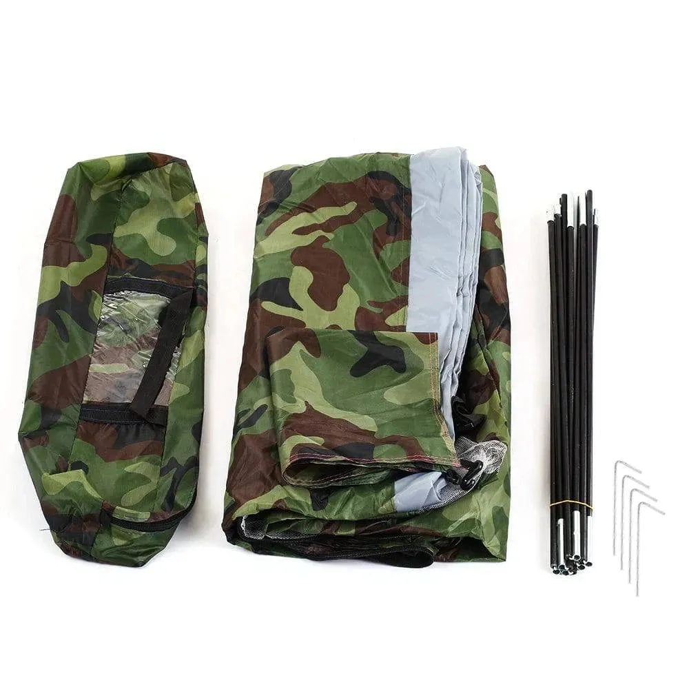 1/2 Person Camping Tent Beach Tent Single Layer Tent Portable Camouflage Polyester PU1000mm Camping Hiking Outdoor Tent