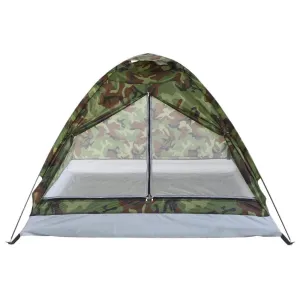 1/2 Person Camping Tent Beach Tent Single Layer Tent Portable Camouflage Polyester PU1000mm Camping Hiking Outdoor Tent