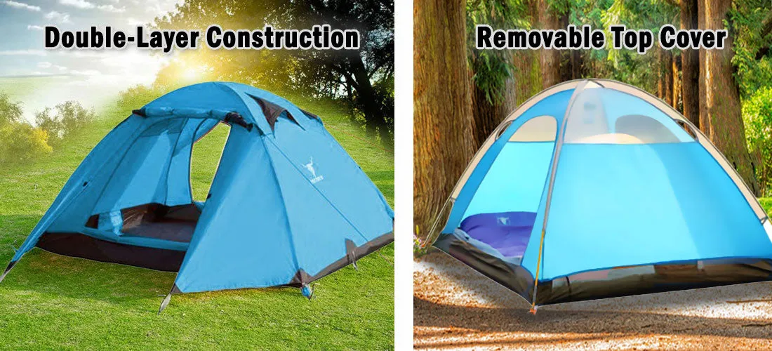 2 Person Portable Outdoor Lightweight Cycling Hiking Backpacking Camping Waterproof Tent