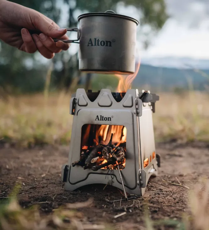 Alton Titanium Flatpack Twig Stove