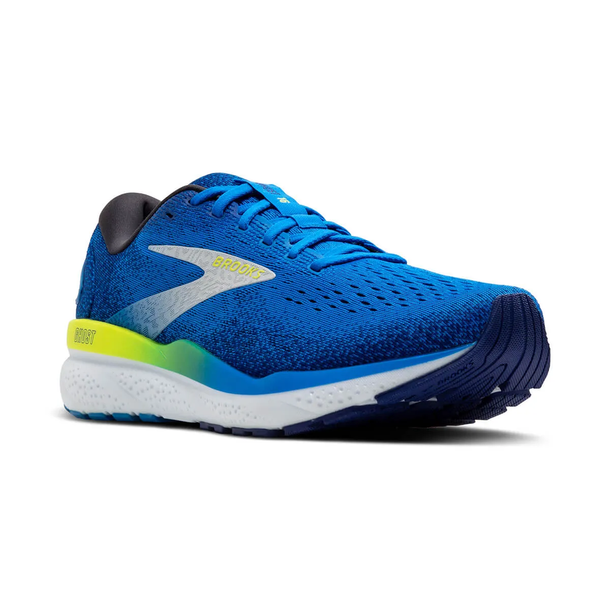 Brooks Ghost 16 Mens | Electric Blue/navy/lemon