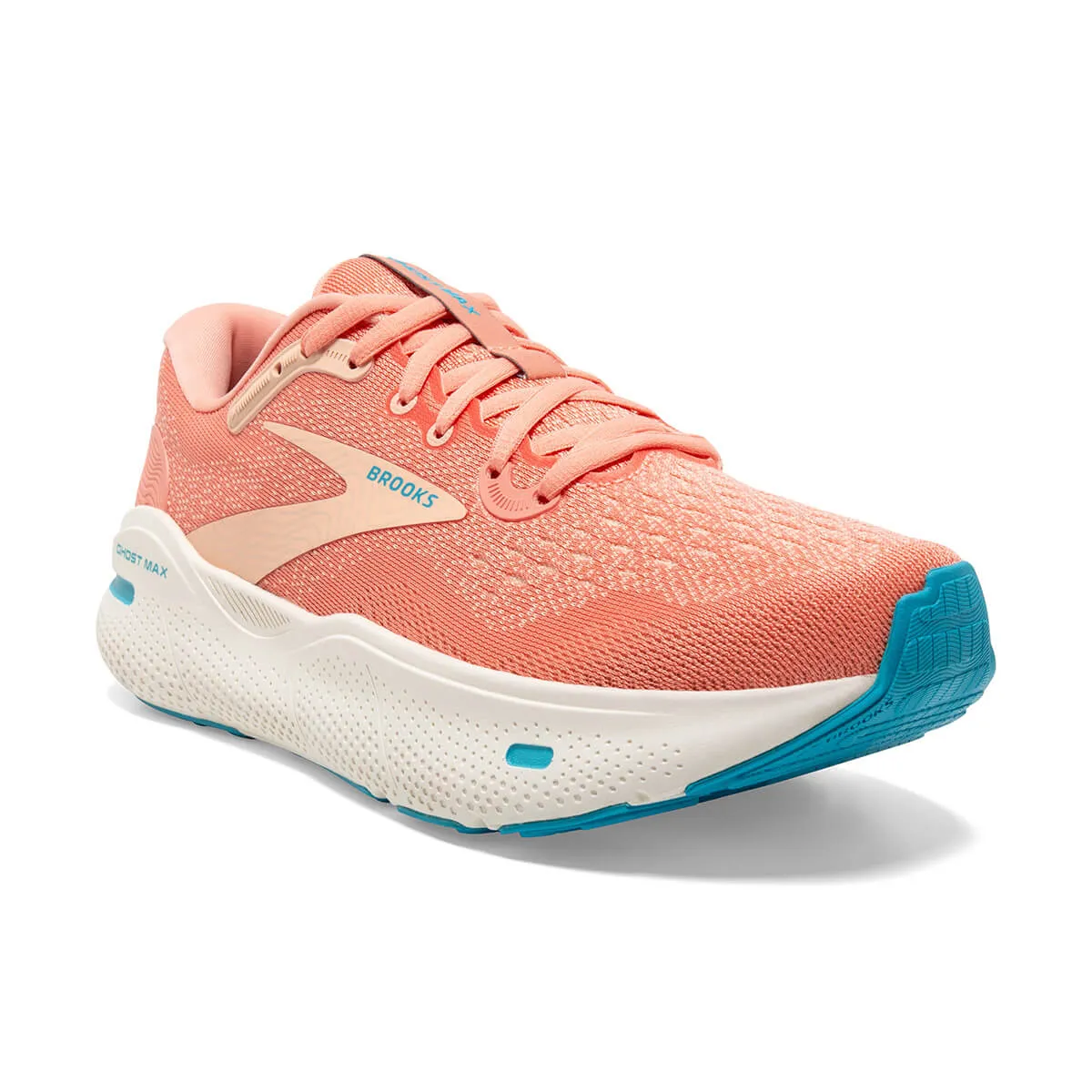 Brooks Ghost Max Womens | Papaya/apricot/blue