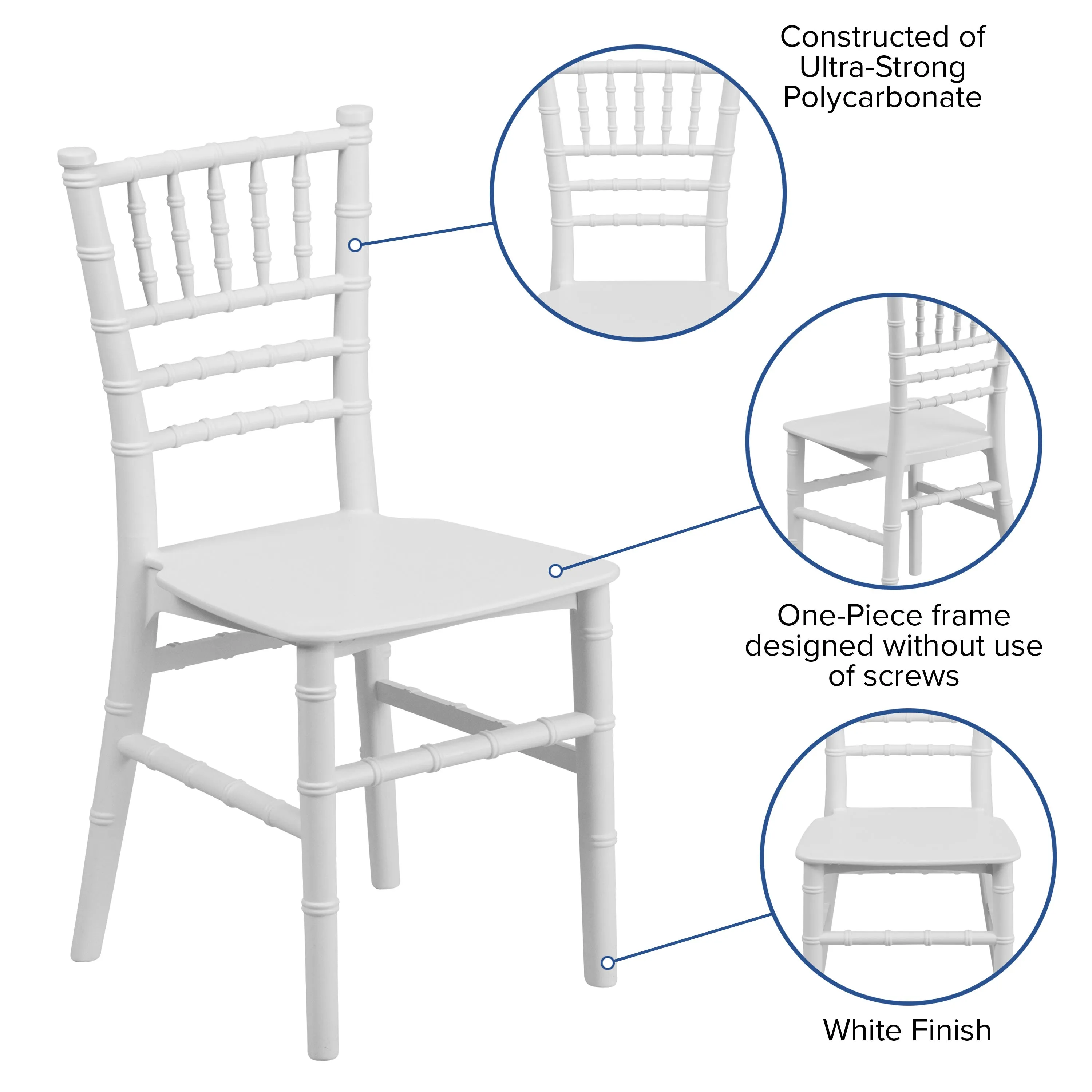 Child’s Resin Party and Event Chiavari Chair for Commercial & Residential Use