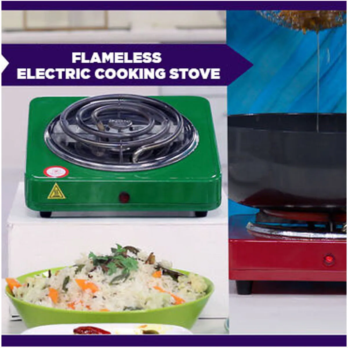 Flameless Electric Cooking stove | 500 watt | Fast Heating