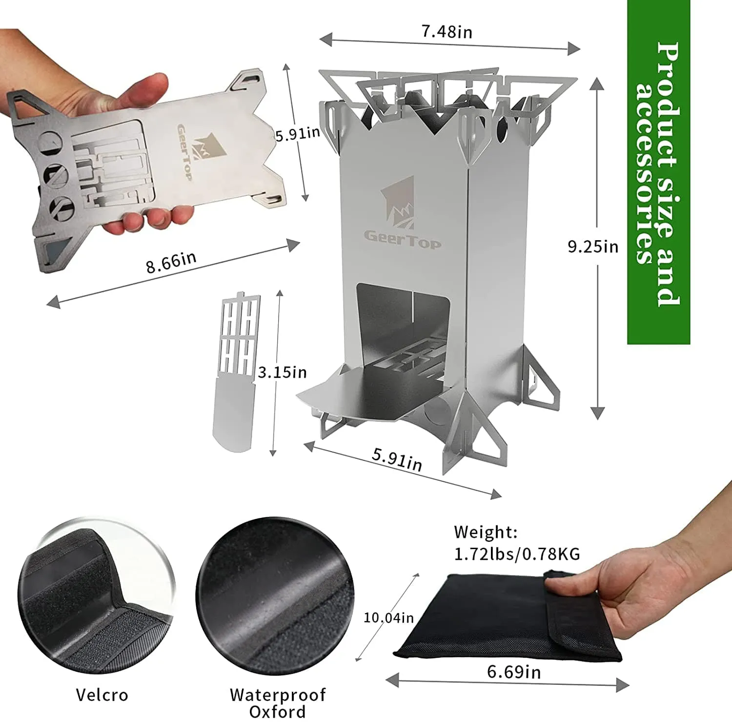 GeerTop Stainless Rocket Stove