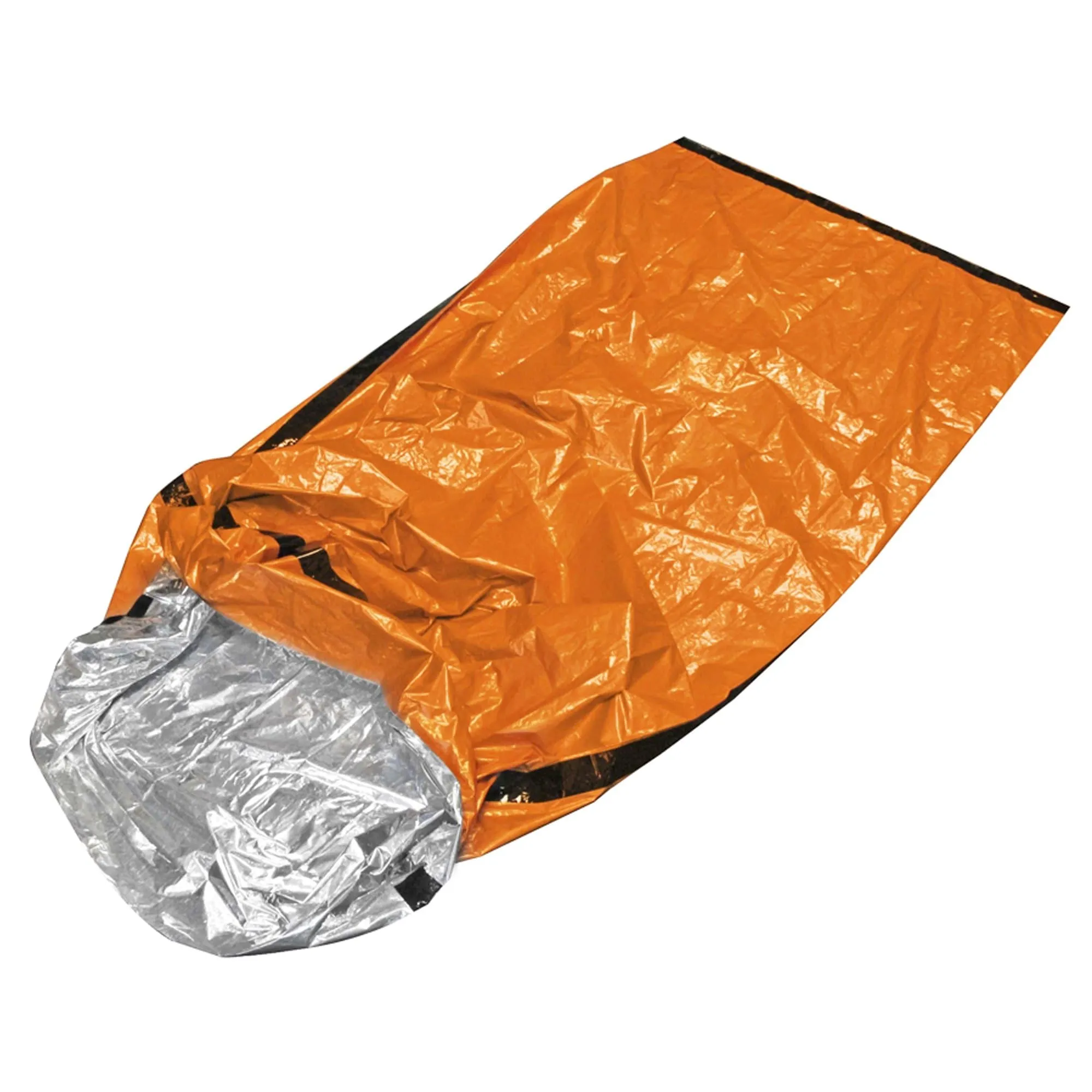 Orange Emergency Aluminized PE Heavy Duty Mylar Sleeping Bag