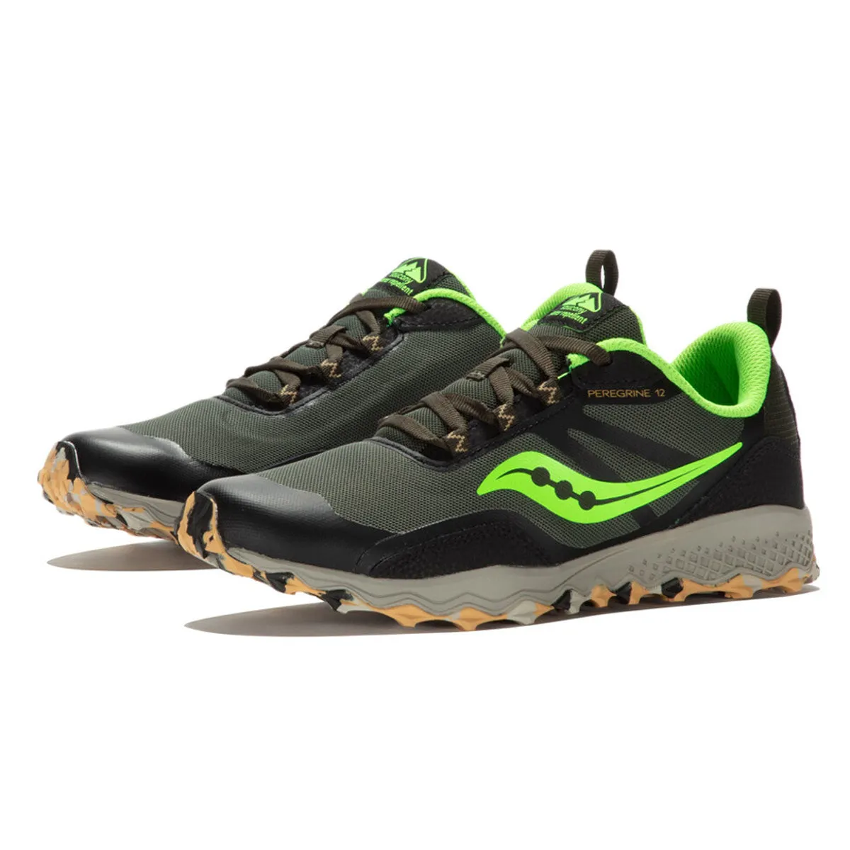 Saucony Peregrine 12 Shield Junior | Black/slime