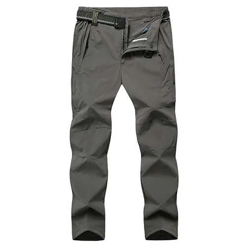 Size S-6XL Outdoor Mens Sunscreen Trousers Fast Drying Super Light Breathable Climbing Pants