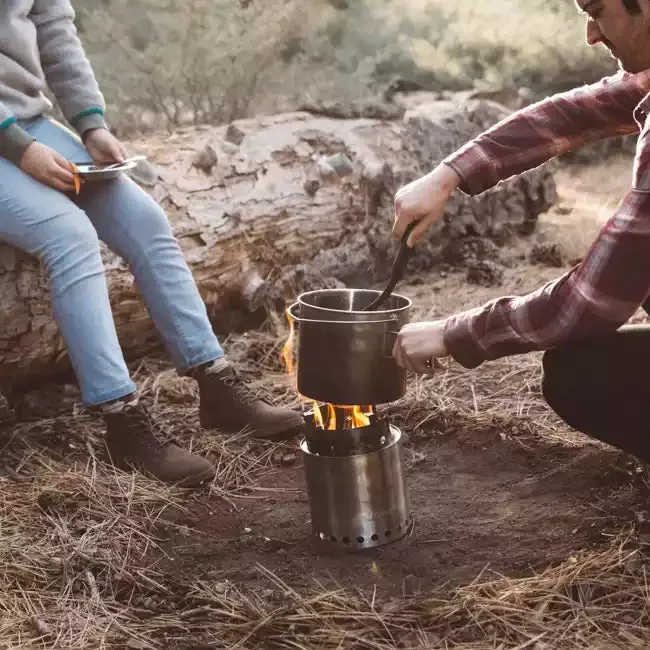 Solo Stove Stainless Steel Titan Camp Stove - Portable &amp; "Smokeless"