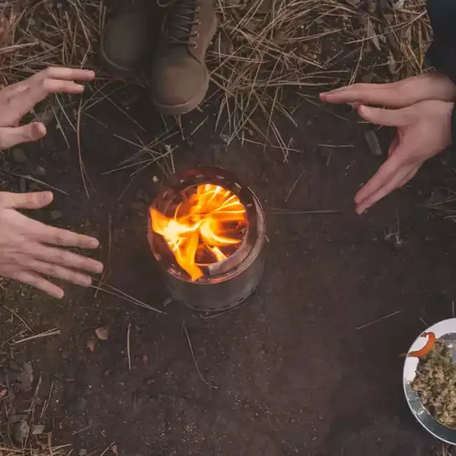 Solo Stove Stainless Steel Titan Camp Stove - Portable &amp; "Smokeless"