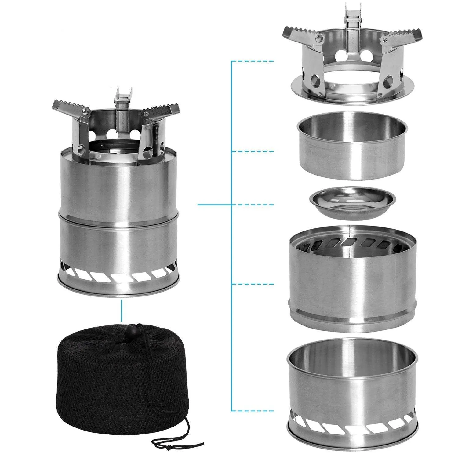 Stainless Steel Portable Camping / Backpacking Stove