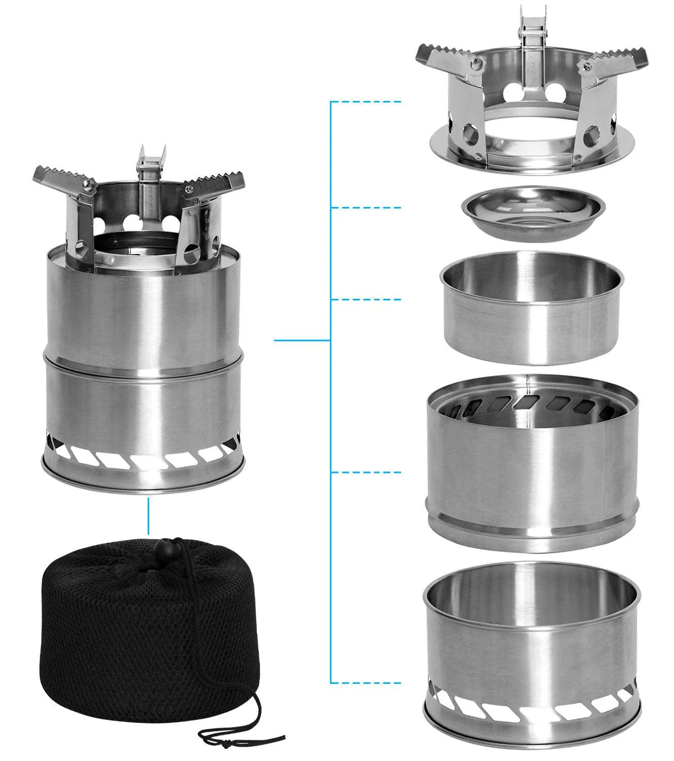 Stainless Steel Portable Camping / Backpacking Stove