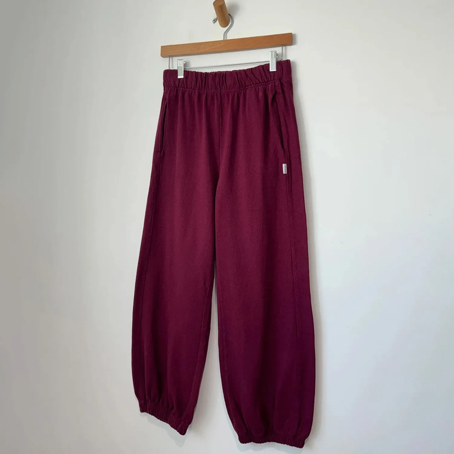 Womens Cotton Balloon pants - Cabernet