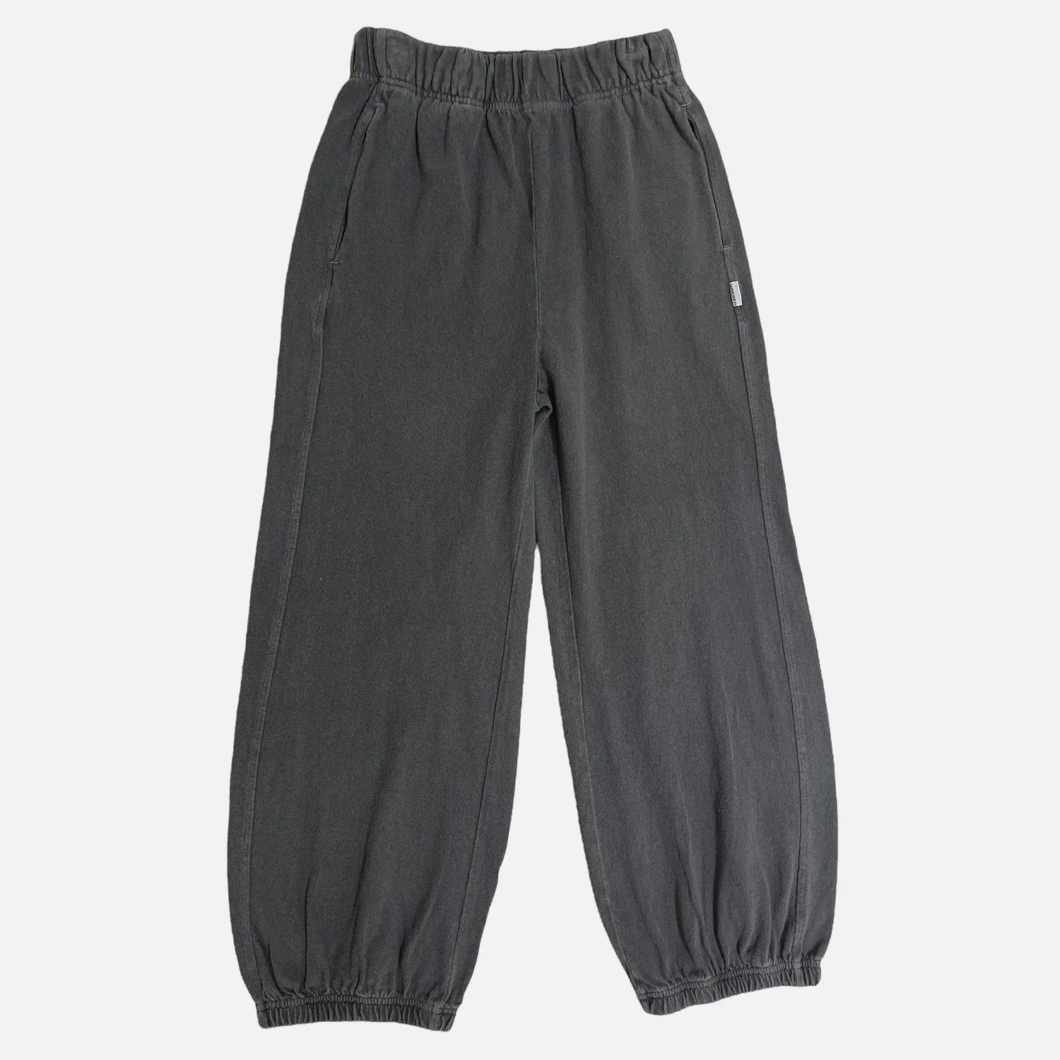 Womens Cotton Balloon Pants - Coal